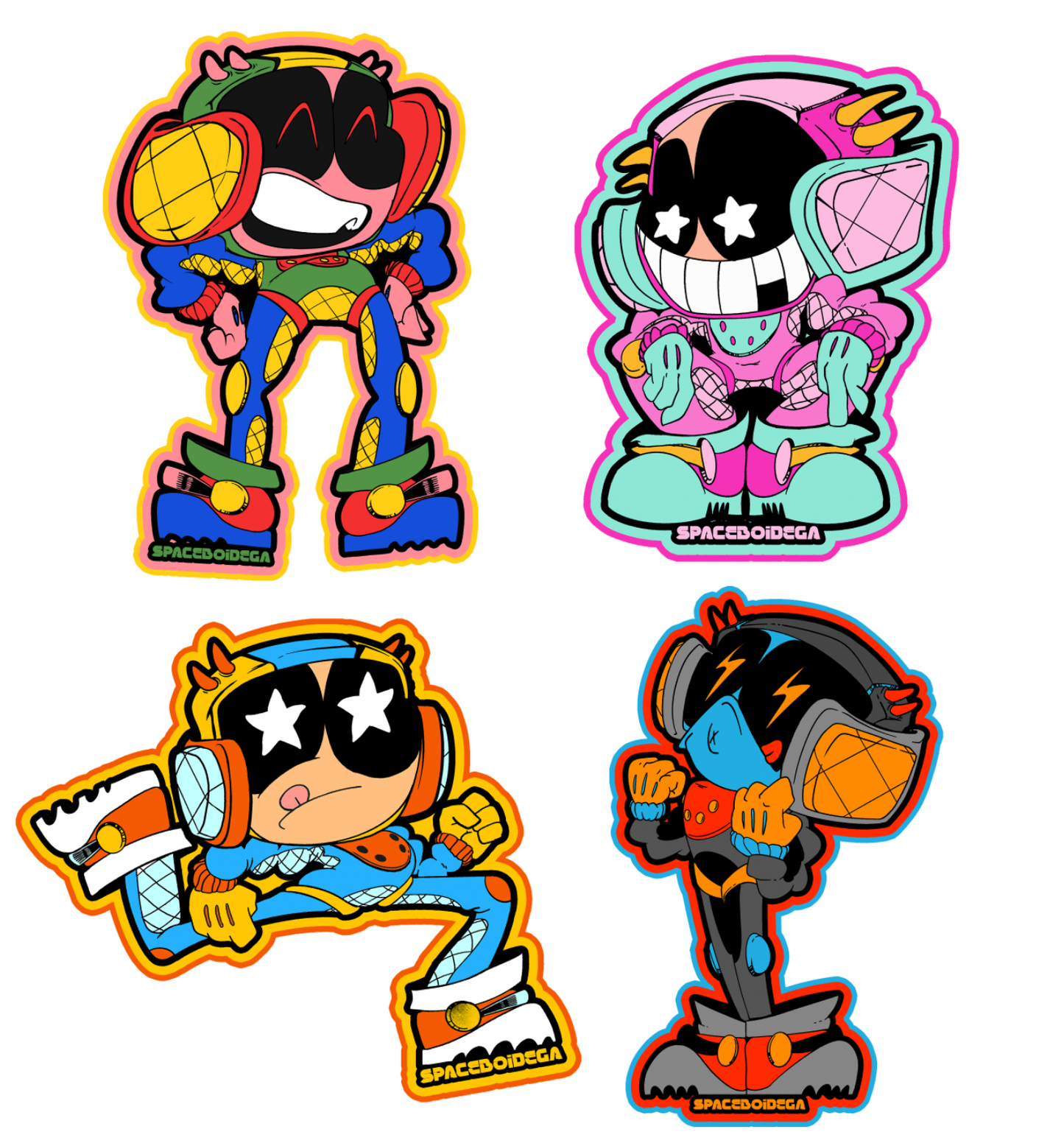 Vintage Spaceboi Sticker Pack