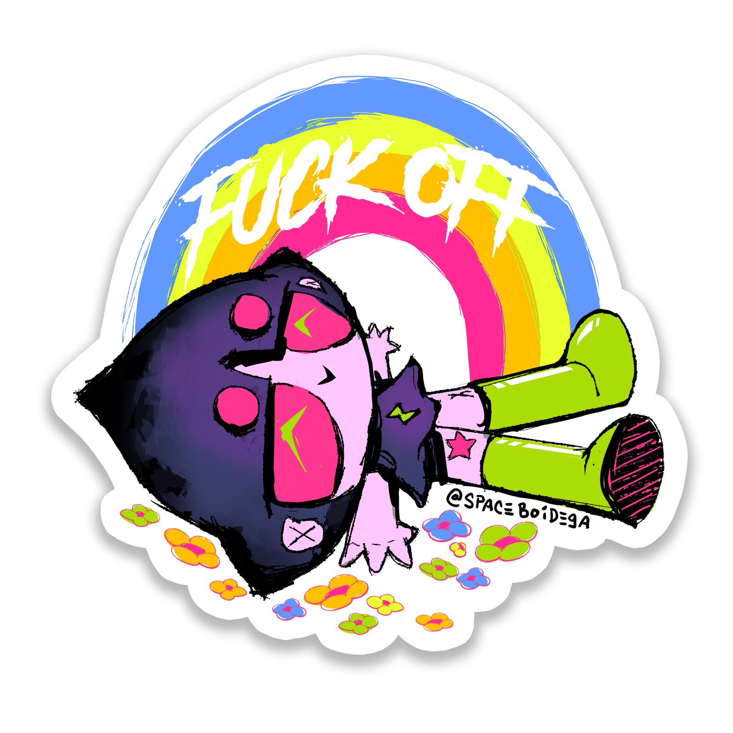 Spacegørl "F*** Off" Sticker