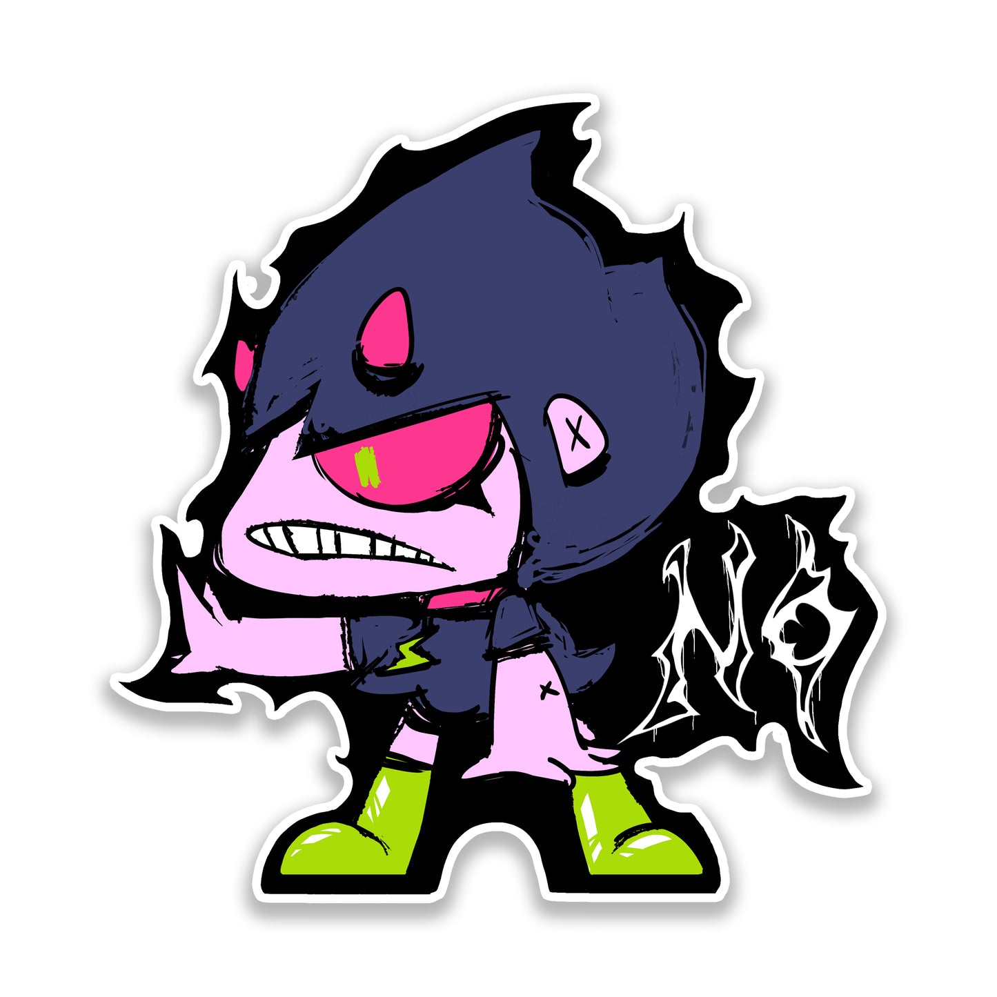 Spacegørl "NO!" Vinyl Sticker