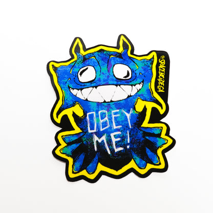 SpaceGAWD "OBEY ME" Vinyl Sticker