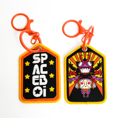 Spacegawd Embroidered Keychain