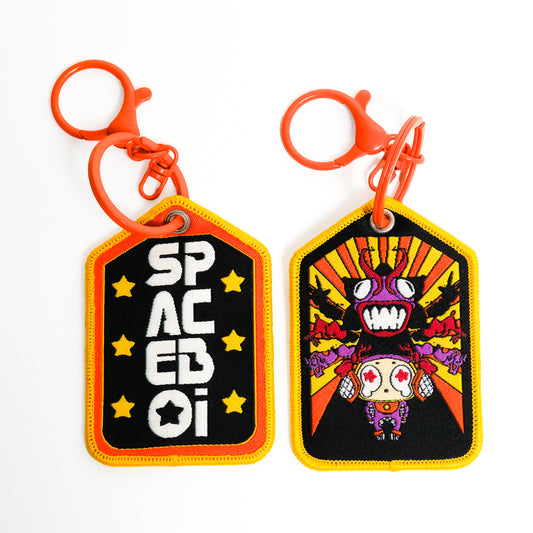 Spacegawd Embroidered Keychain