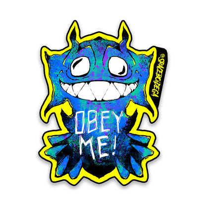 SpaceGAWD "OBEY ME" Vinyl Sticker